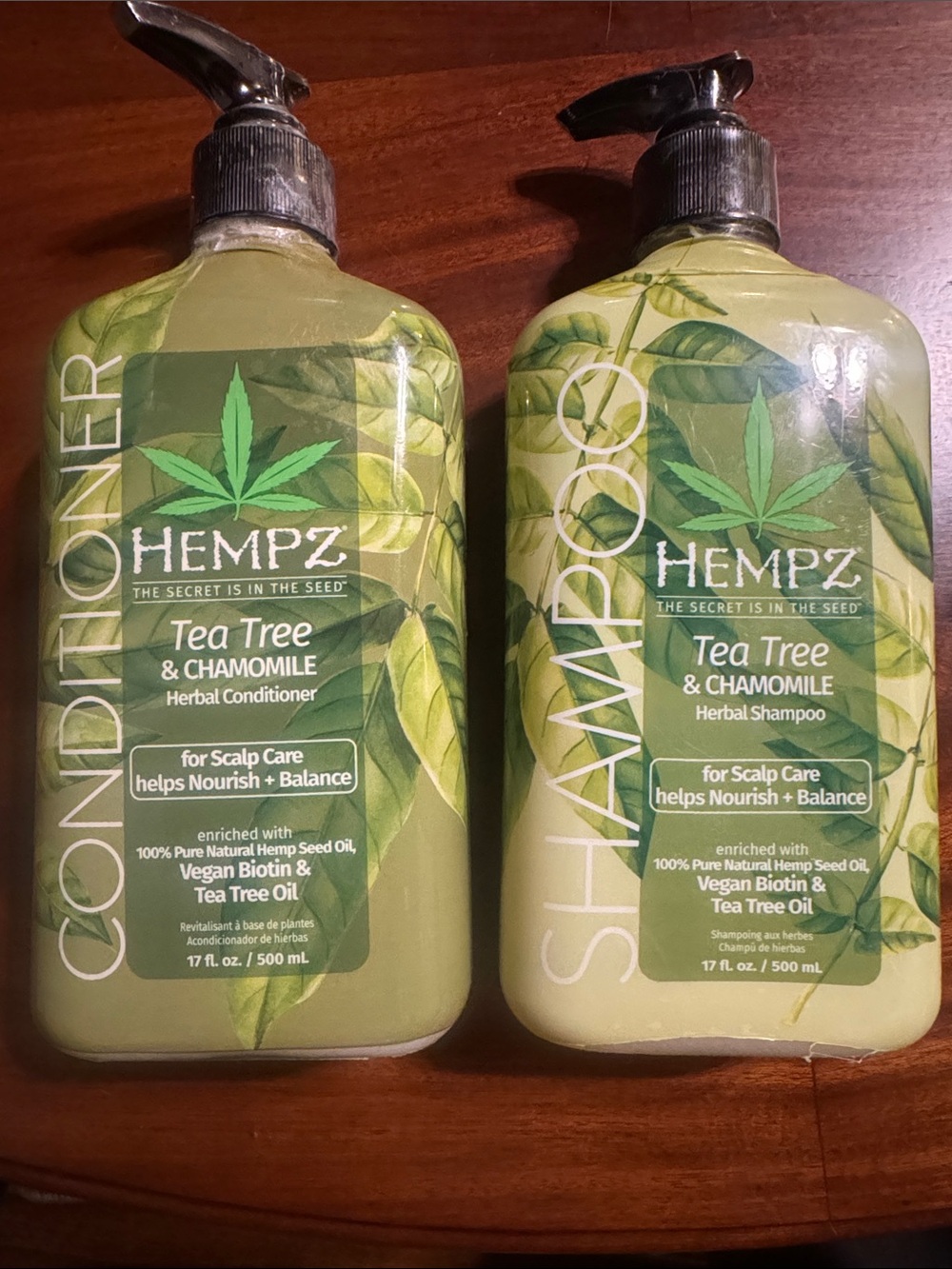 Hempz Tea Tree & Chamomile Shampoo and Conditioner